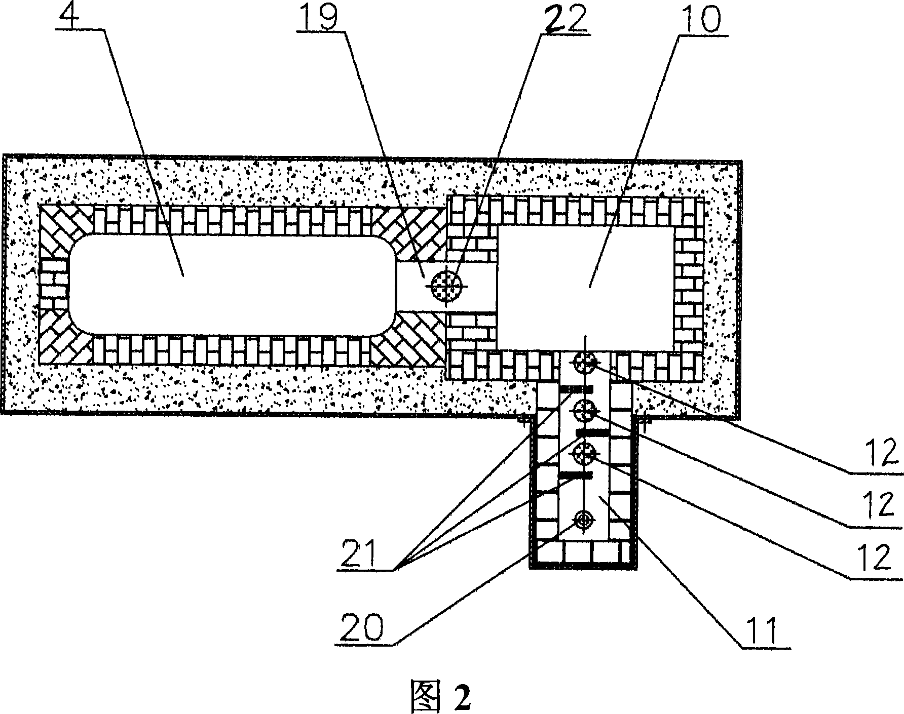 Furnace for converting and casting oxygen-free copper ingot