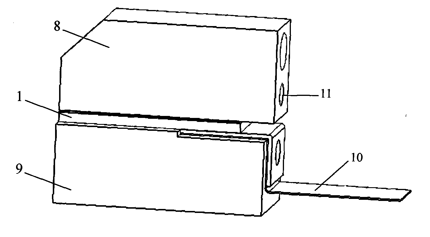 Liquid refrigerating chip for semiconductor laser and preparation method thereof