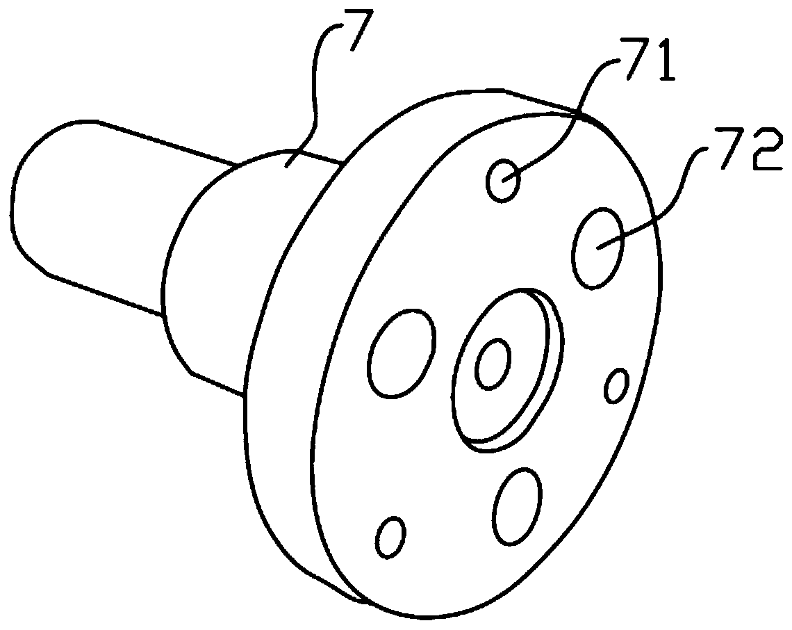 Planetary reducer output shaft non-windowing structure