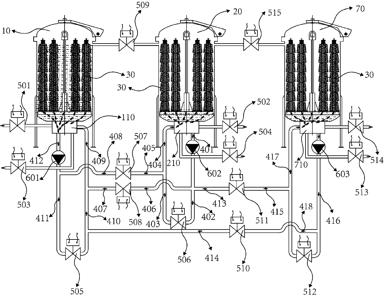 United-cylinder dyeing method and dyeing device adopting same