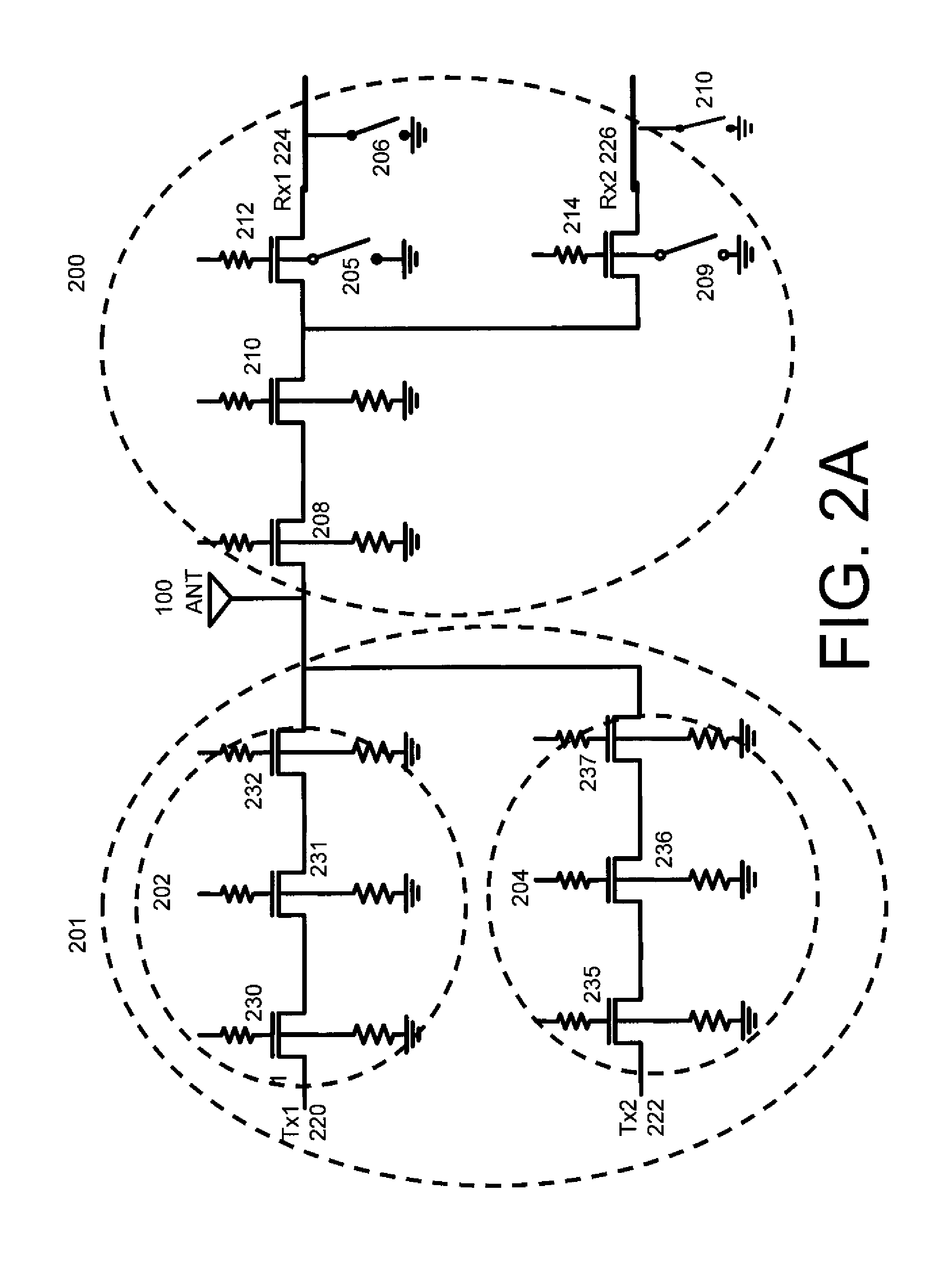 Systems, methods, and apparatuses for complementary metal oxide semiconductor (CMOS) antenna switches using body switching in multistacking structure