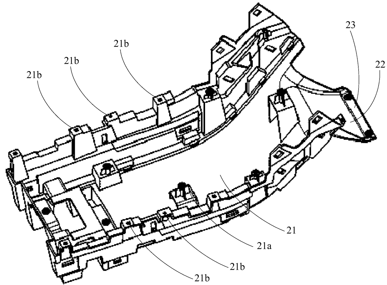 Installation transition support frame for automobile gear-shifting mechanism