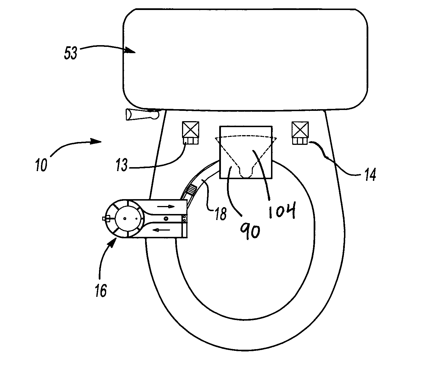 Toilet ventilation device