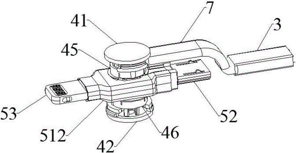 Data cable connector capable of freely rotating 360 degrees and connection method