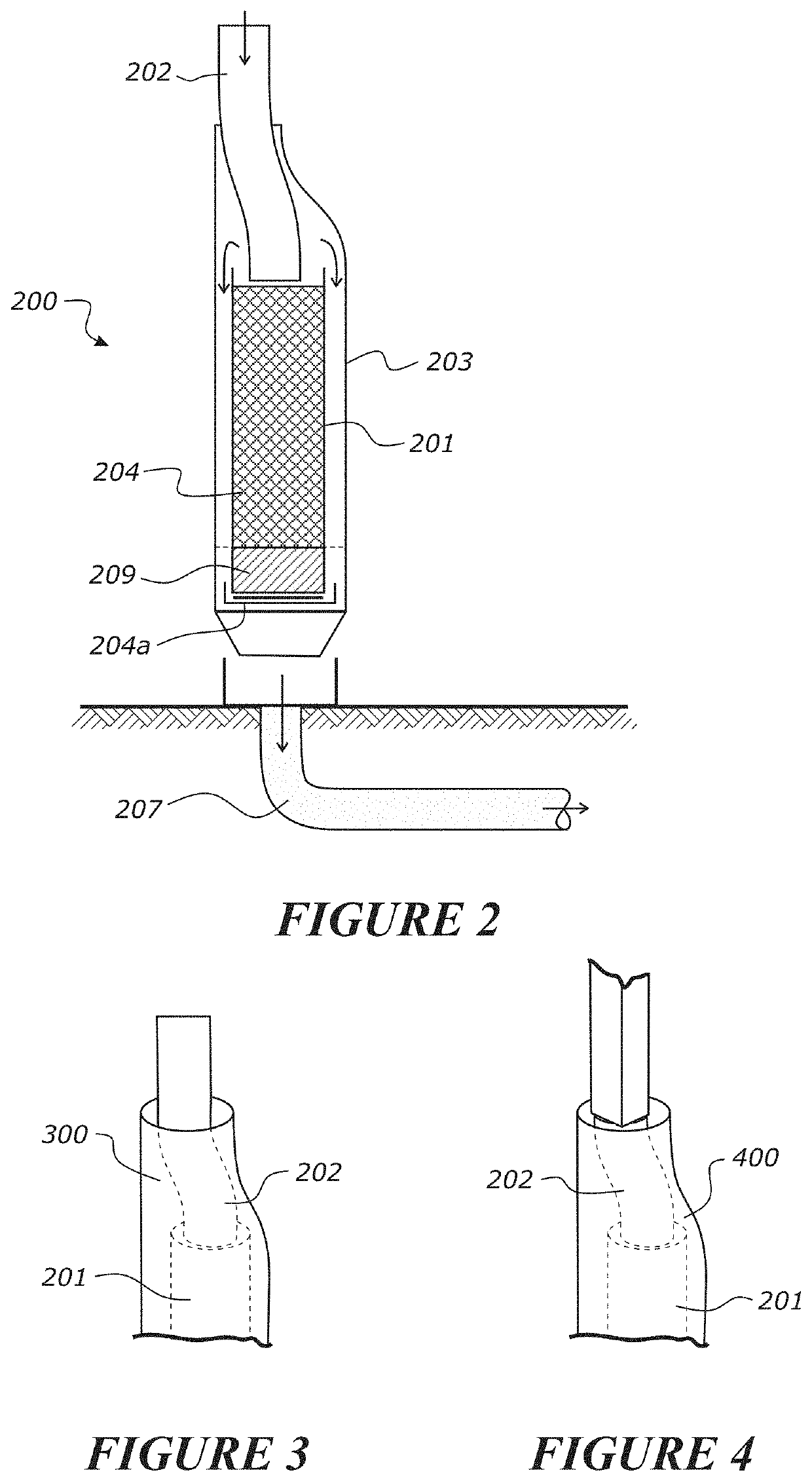 A device for treating roof runoff