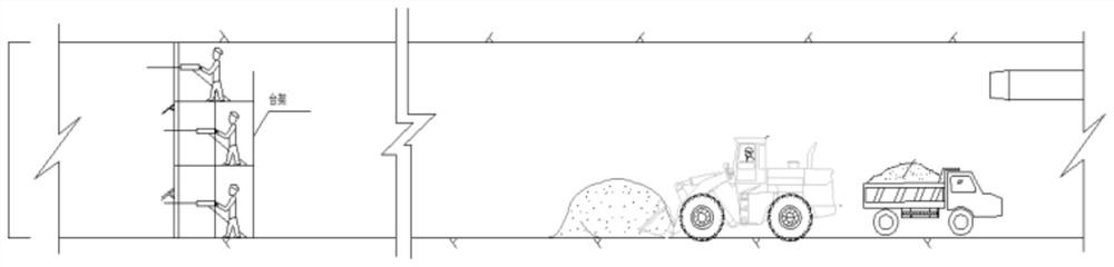 Non-blasting cutting excavation construction method for large-span underground cavern