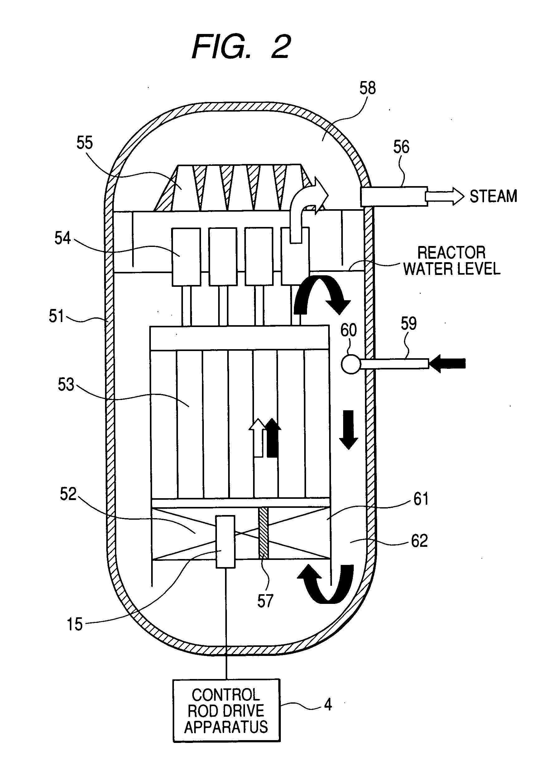 Reactor power control apparatus of a natural circulation boiling water reactor and a feed water control apparatus and nuclear power generation plant