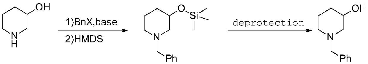 A kind of synthetic method of n-benzyl-3-hydroxypiperidine