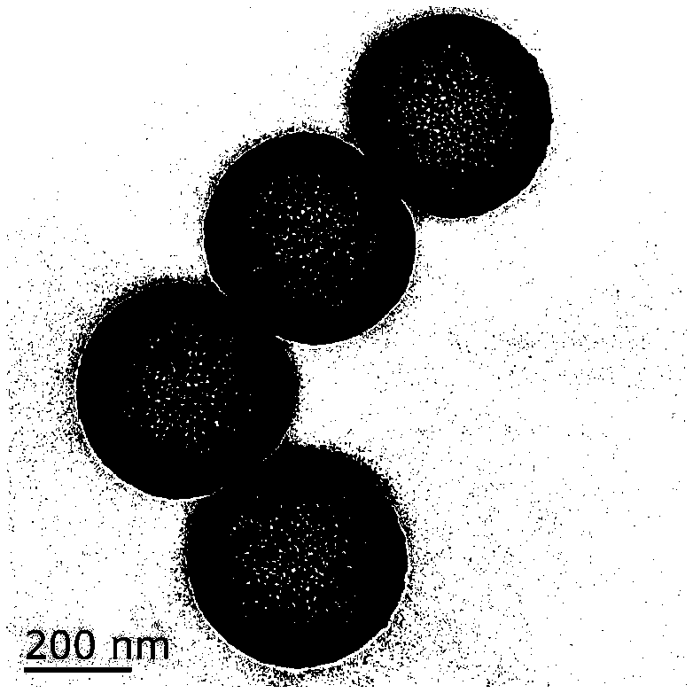 Less-layer rhenium disulfide nanosheet/hollow carbon spheres for sodium-ion battery negative electrode material and preparation method thereof
