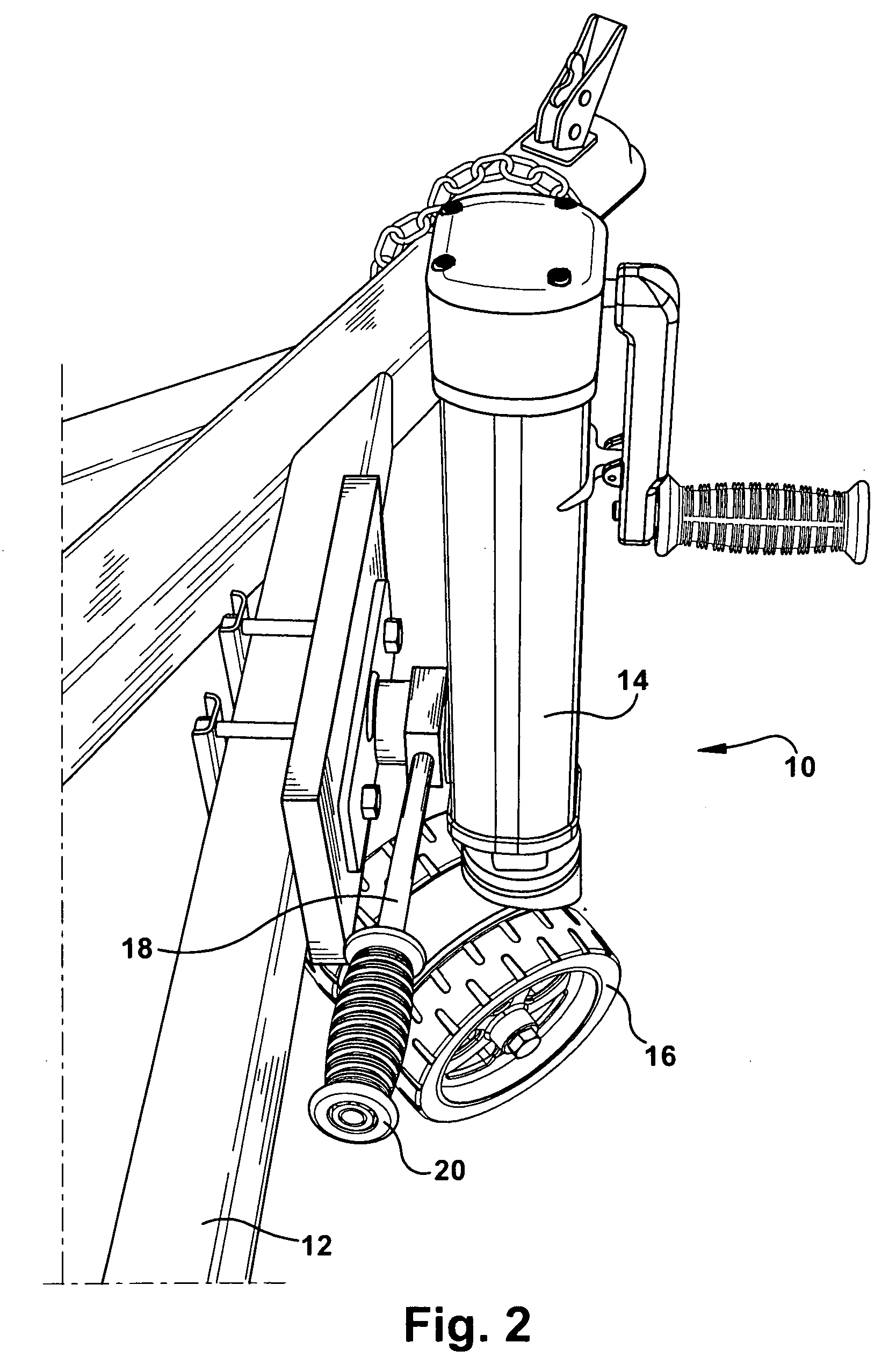 Vertically adjustable mount for jack assembly