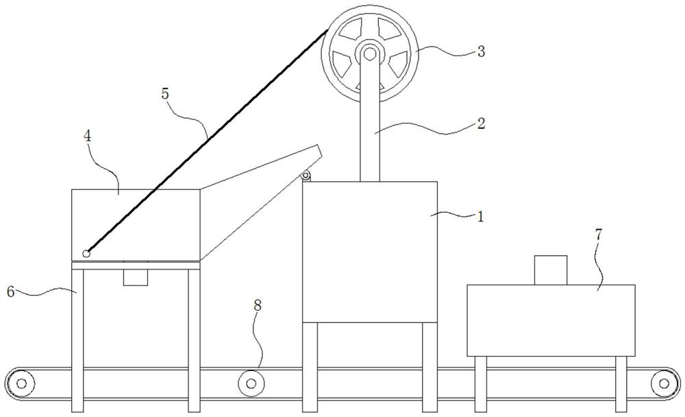 A construction waste recycling device based on electromagnetic conversion