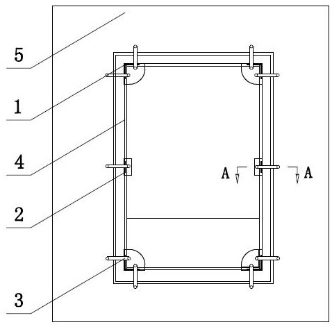 Caisson hanging formwork structure