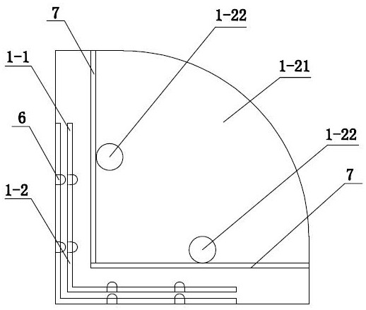 Caisson hanging formwork structure