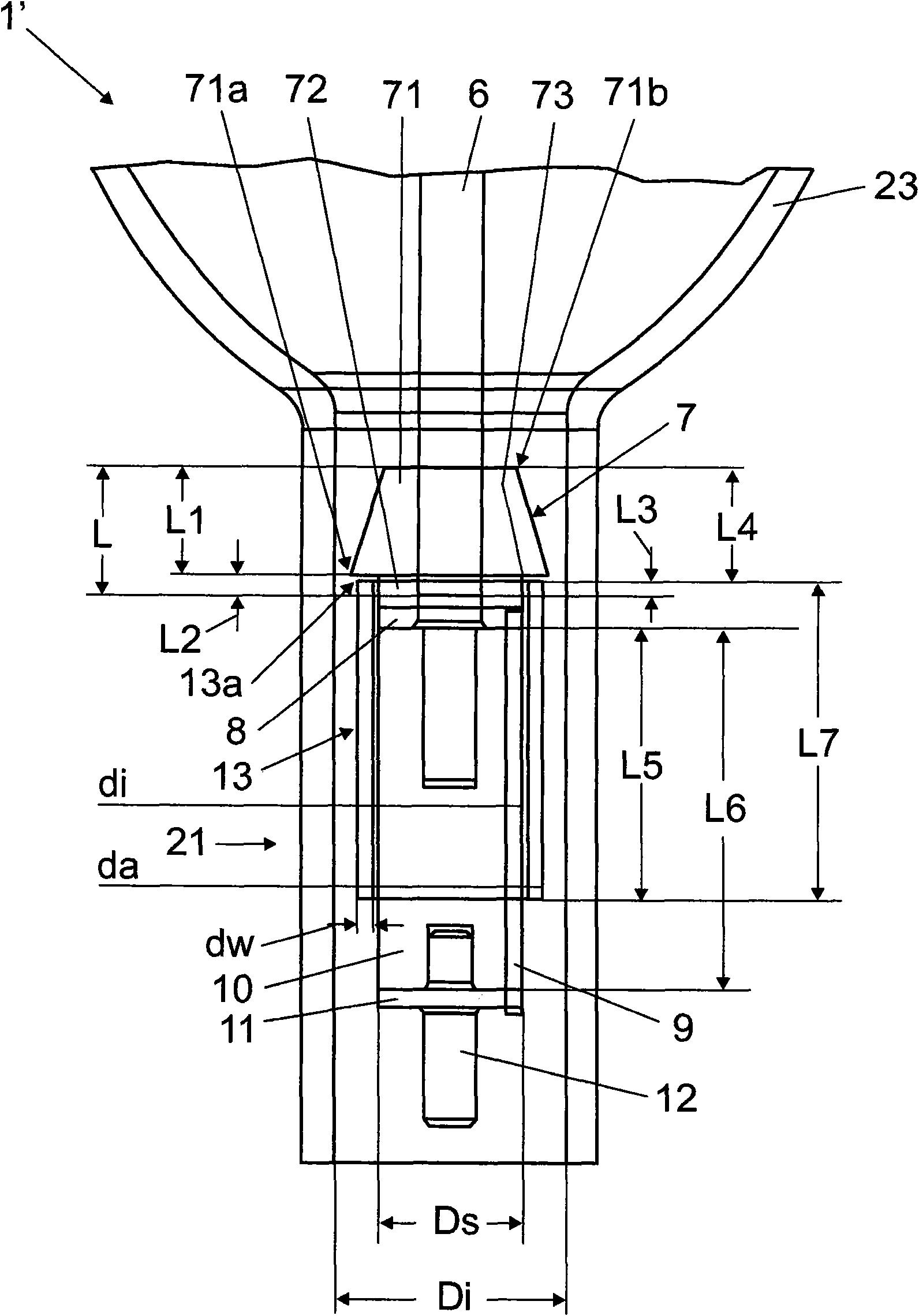 Discharge lamp and method for producing a discharge lamp