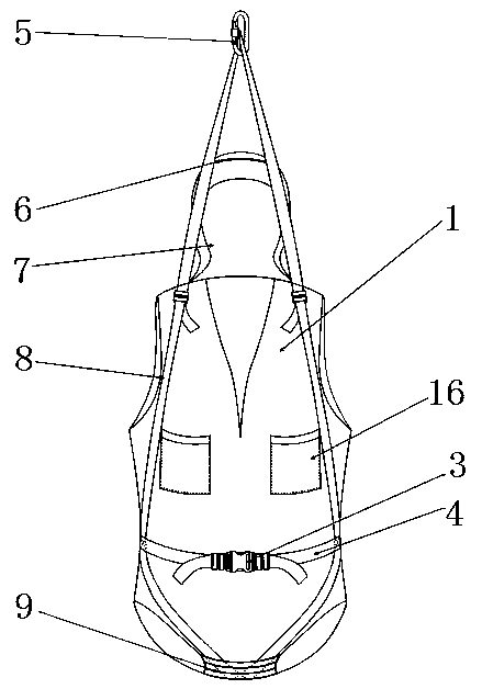 Single and double two-purpose escape bag capable of externally hanging auxiliary bag