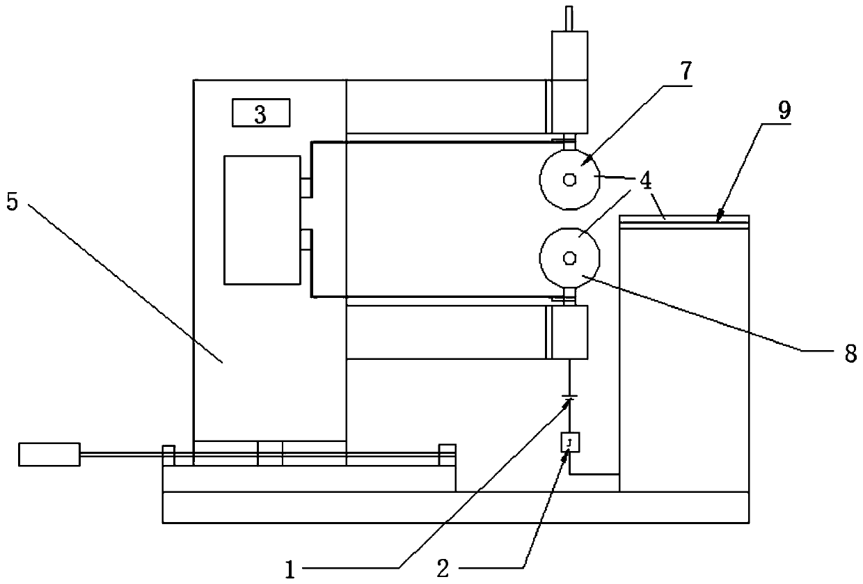 Device for automatically detecting starting point and ending point of lap seam welding of metal part