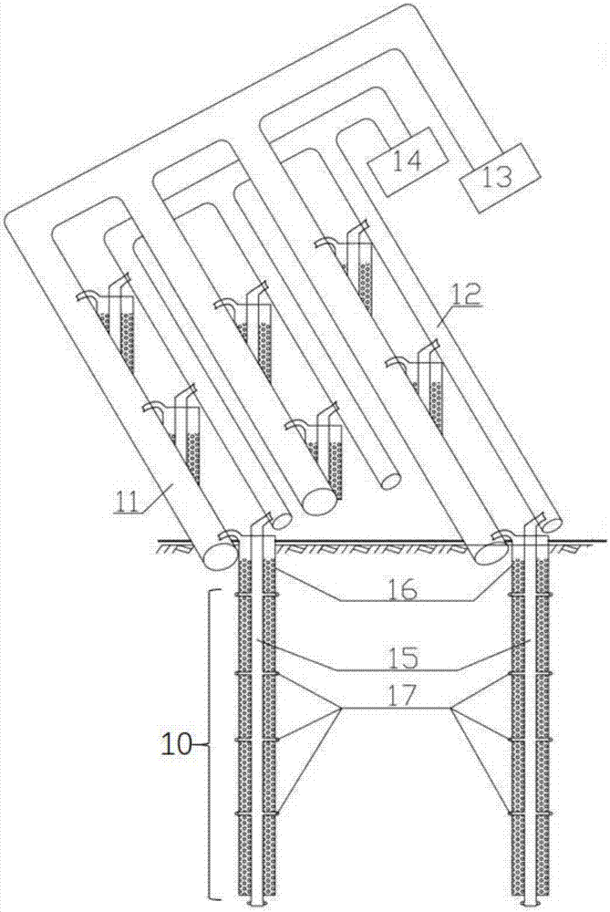 Quick dredger fill consolidation device and construction method