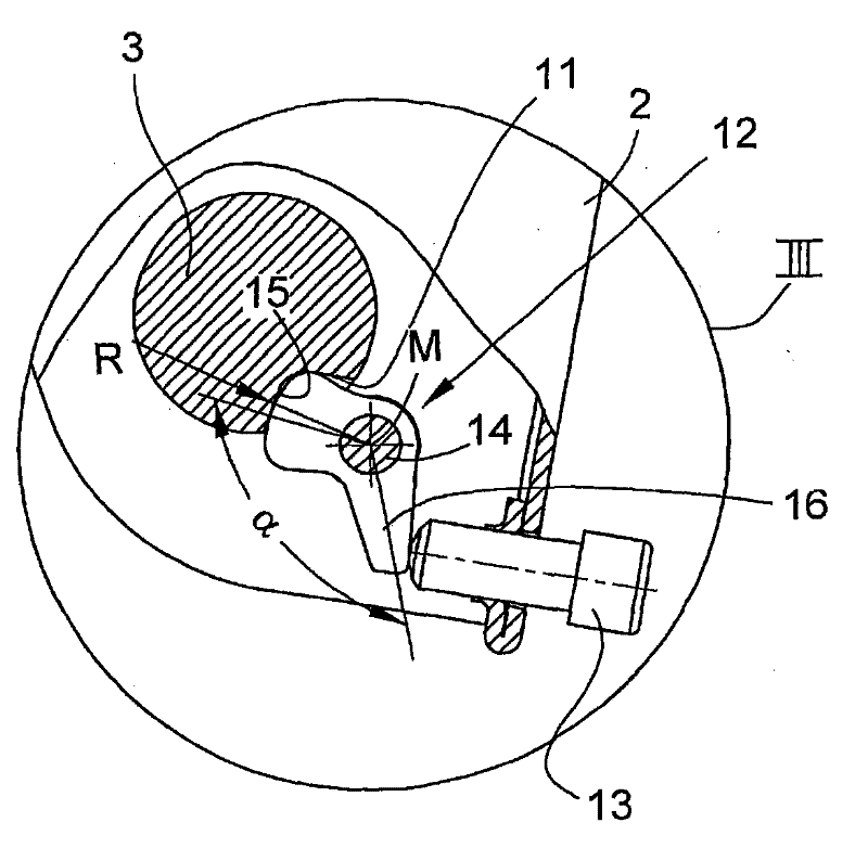 Device for fixing a support of a drafting unit