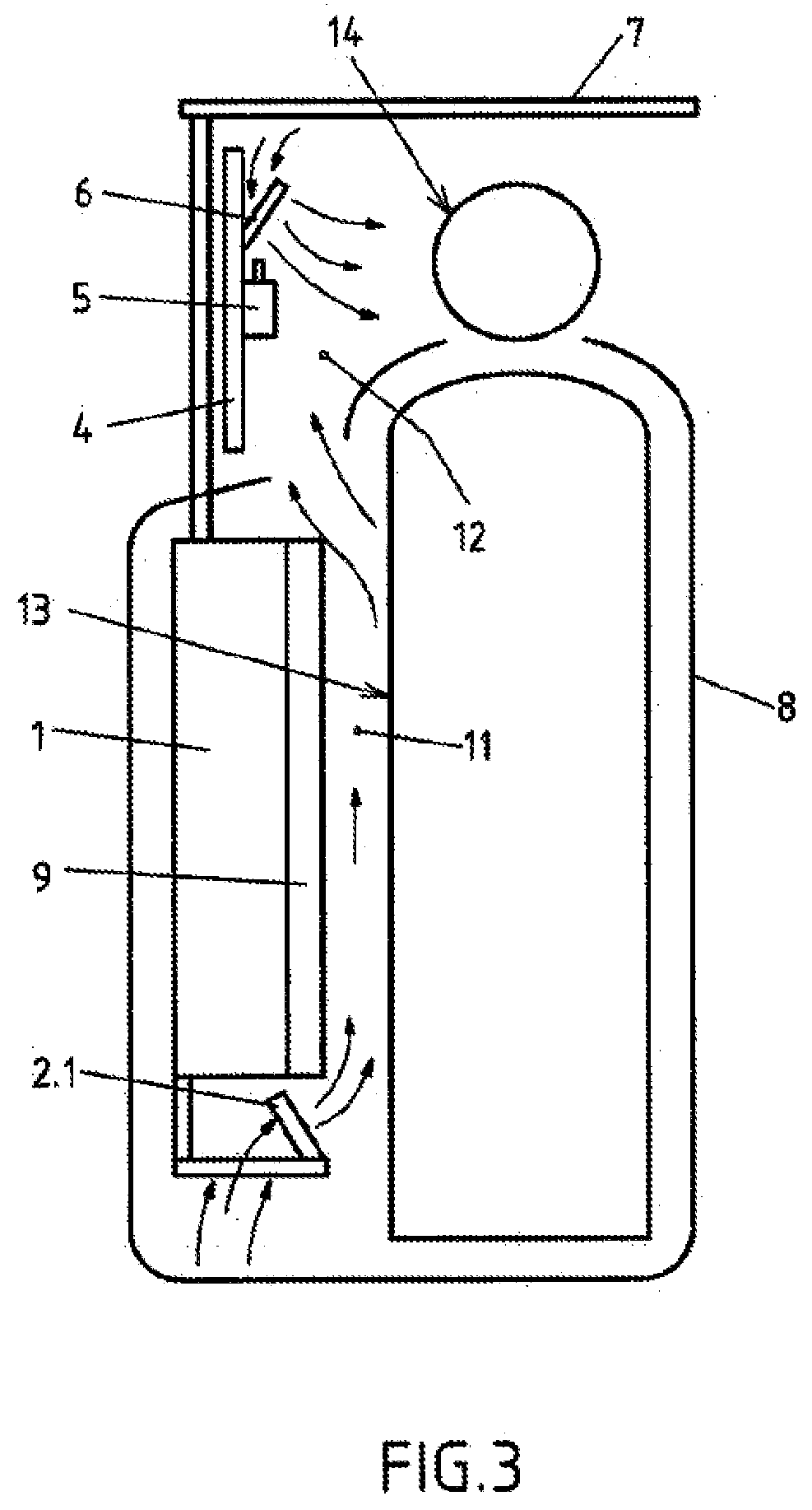 Portable cooling device for humans and/or animals