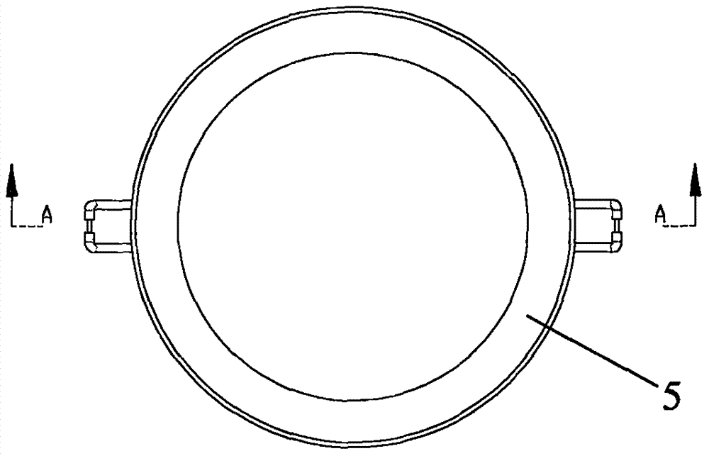 LED downlight capable of being rotationally connected with surface cover in clamping manner