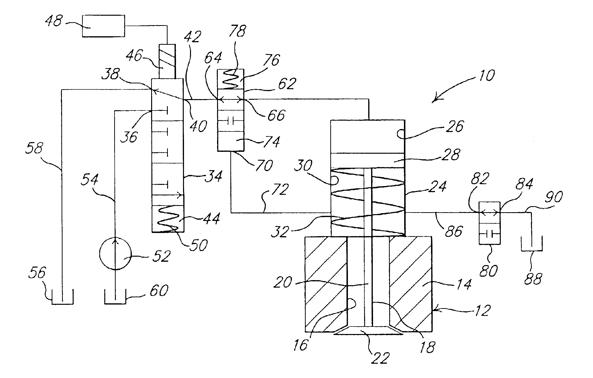 Engine valve actuator assembly with automatic regulation