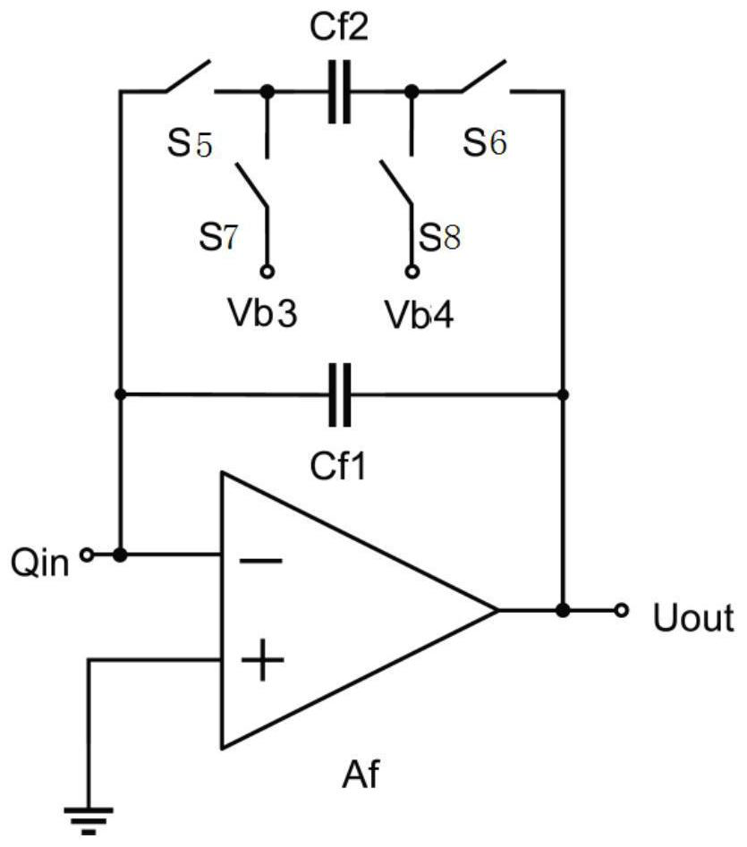 Integrating capacitor negative charge compensation circuit