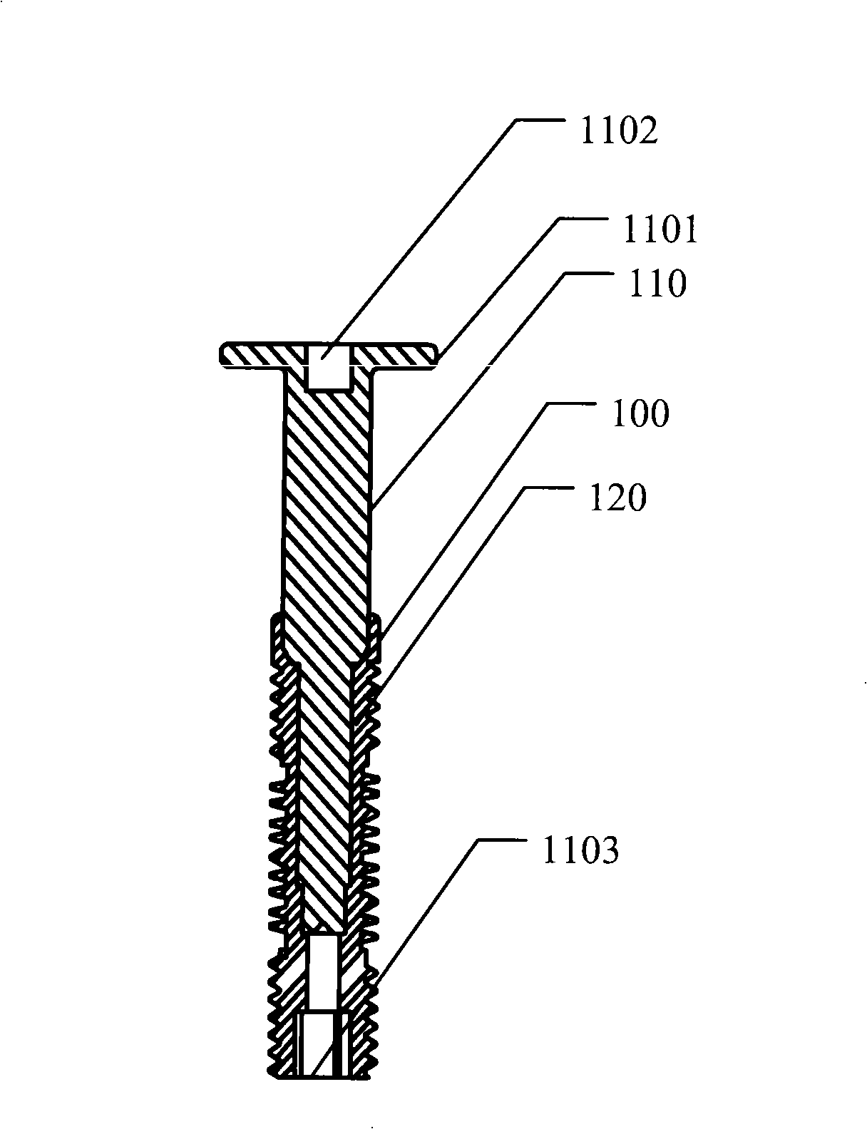 Screw device and cavity filter using the same