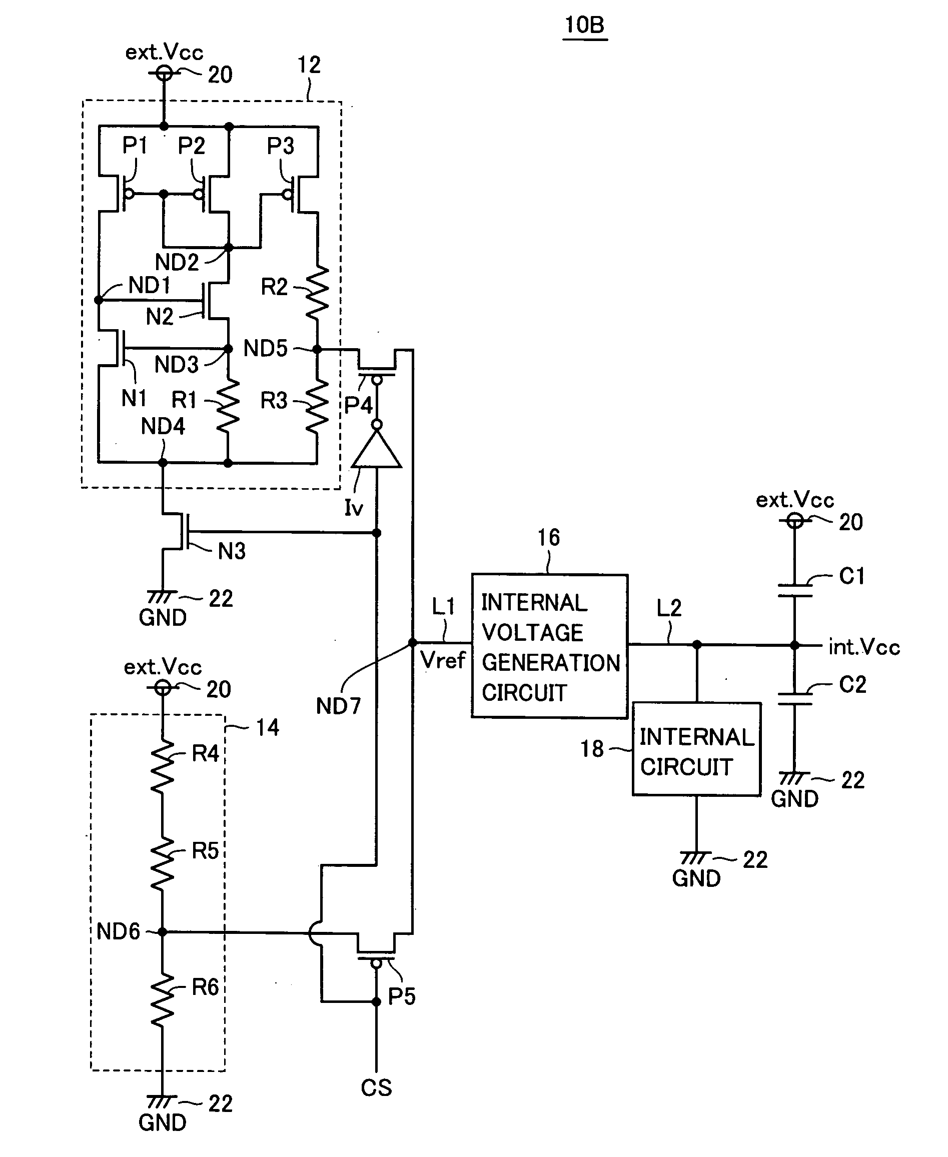 Semiconductor device including reference voltage generation circuit attaining reduced current consumption during stand-by