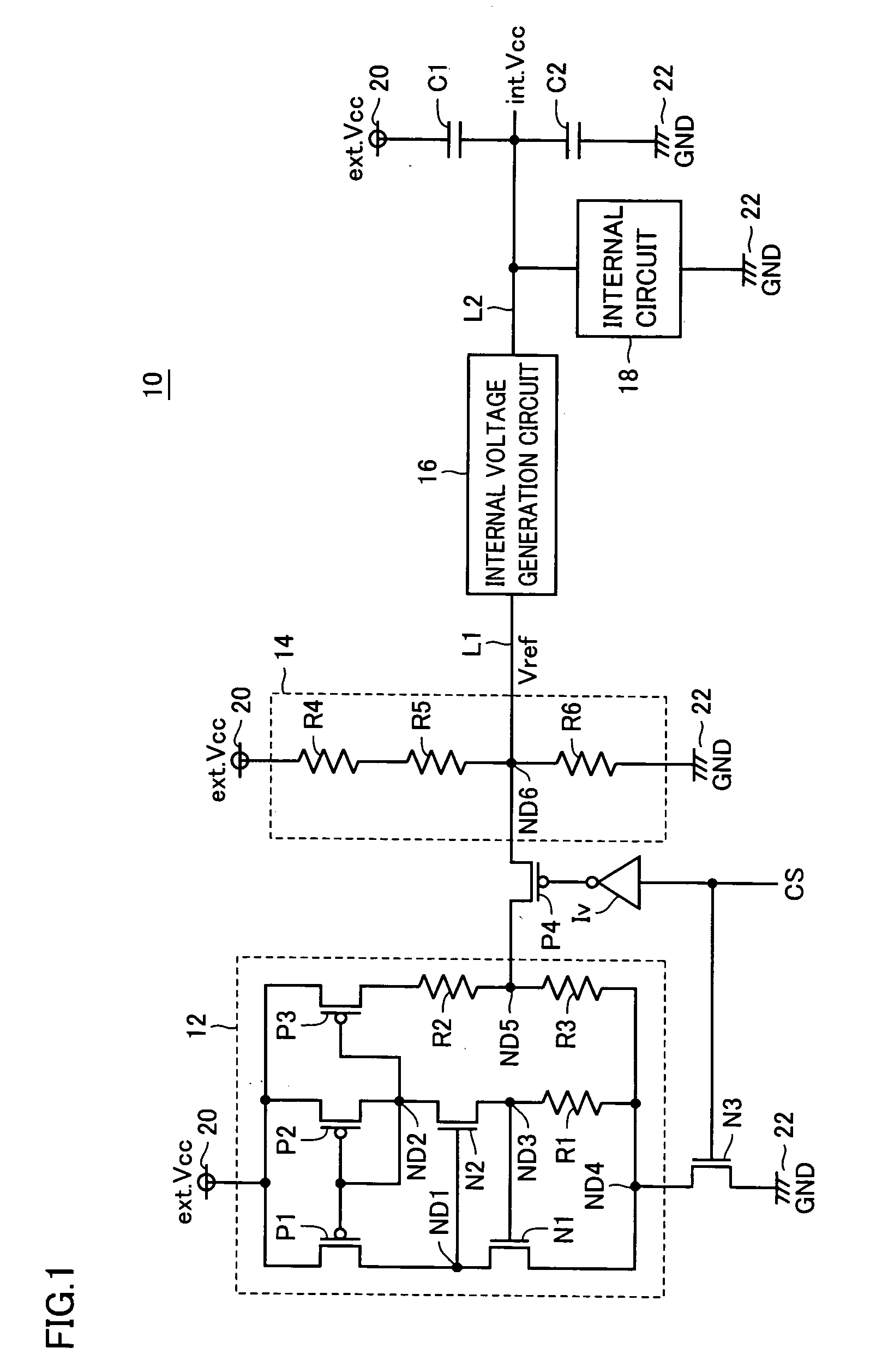Semiconductor device including reference voltage generation circuit attaining reduced current consumption during stand-by
