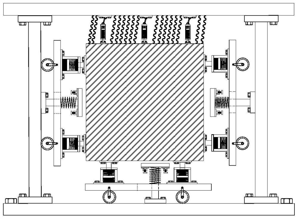 Multidimensional corrugated plate-tuned mass damping damping device and damping method