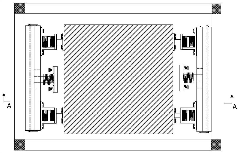 Multidimensional corrugated plate-tuned mass damping damping device and damping method