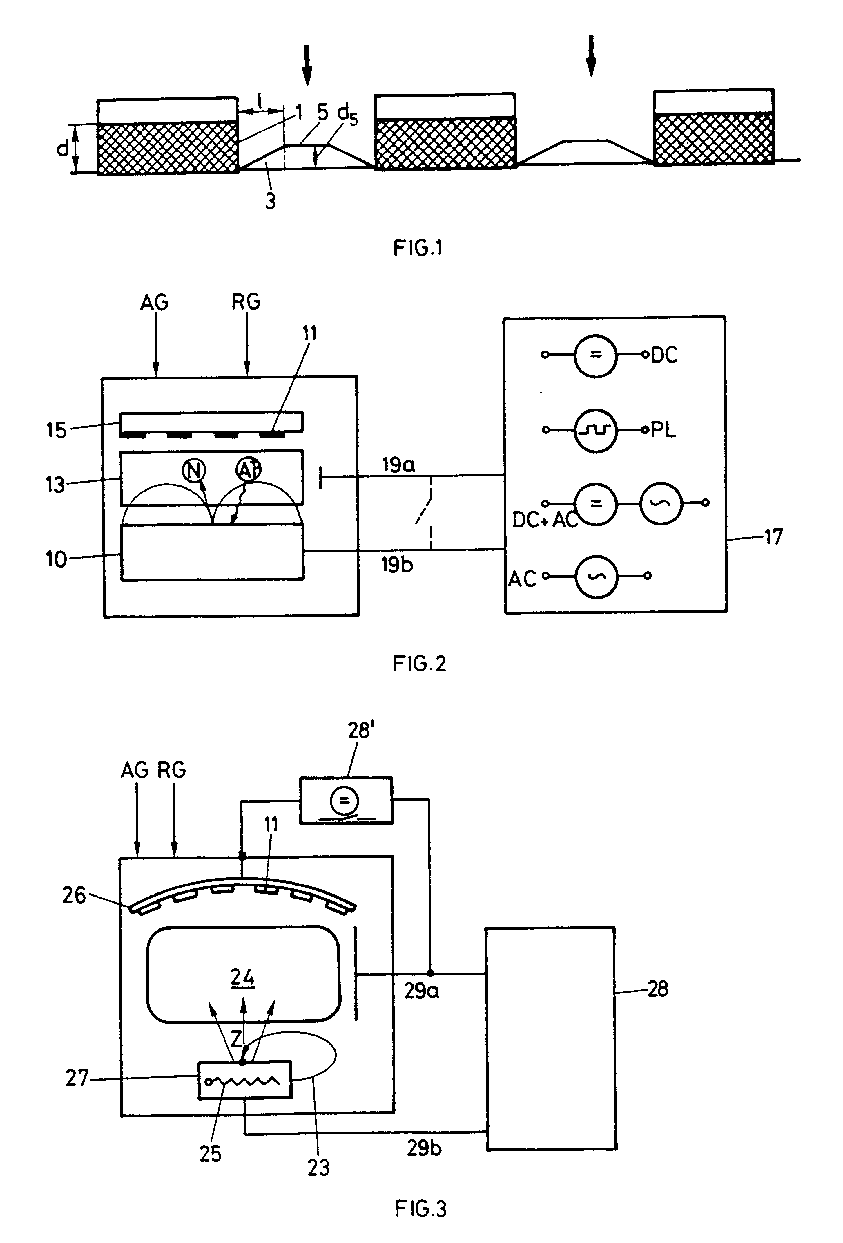 Method for producing a structure of interference colored filters