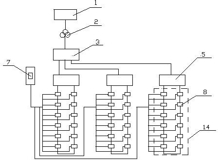 Array type wind power generation system