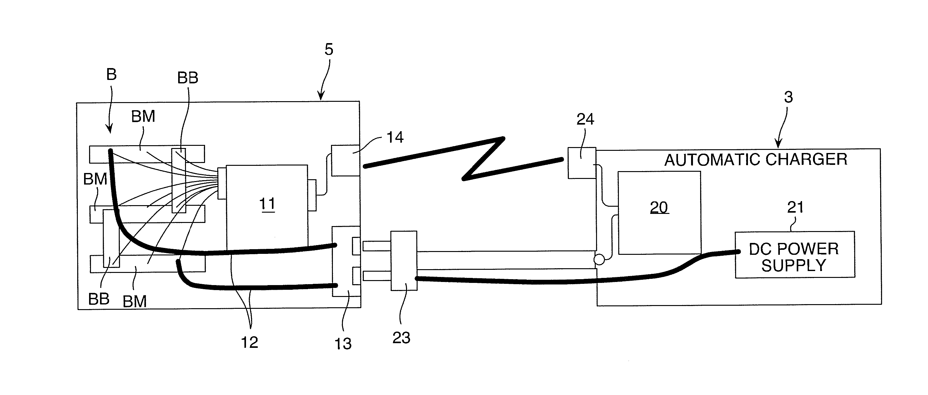 Battery charging management system for automated guided vehicle and battery charging management method for automated guided vehicle