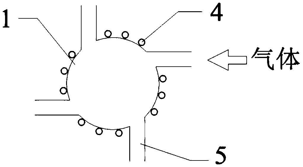 Bitangent circle reactor applied to urea pyrolysis to produce ammonia