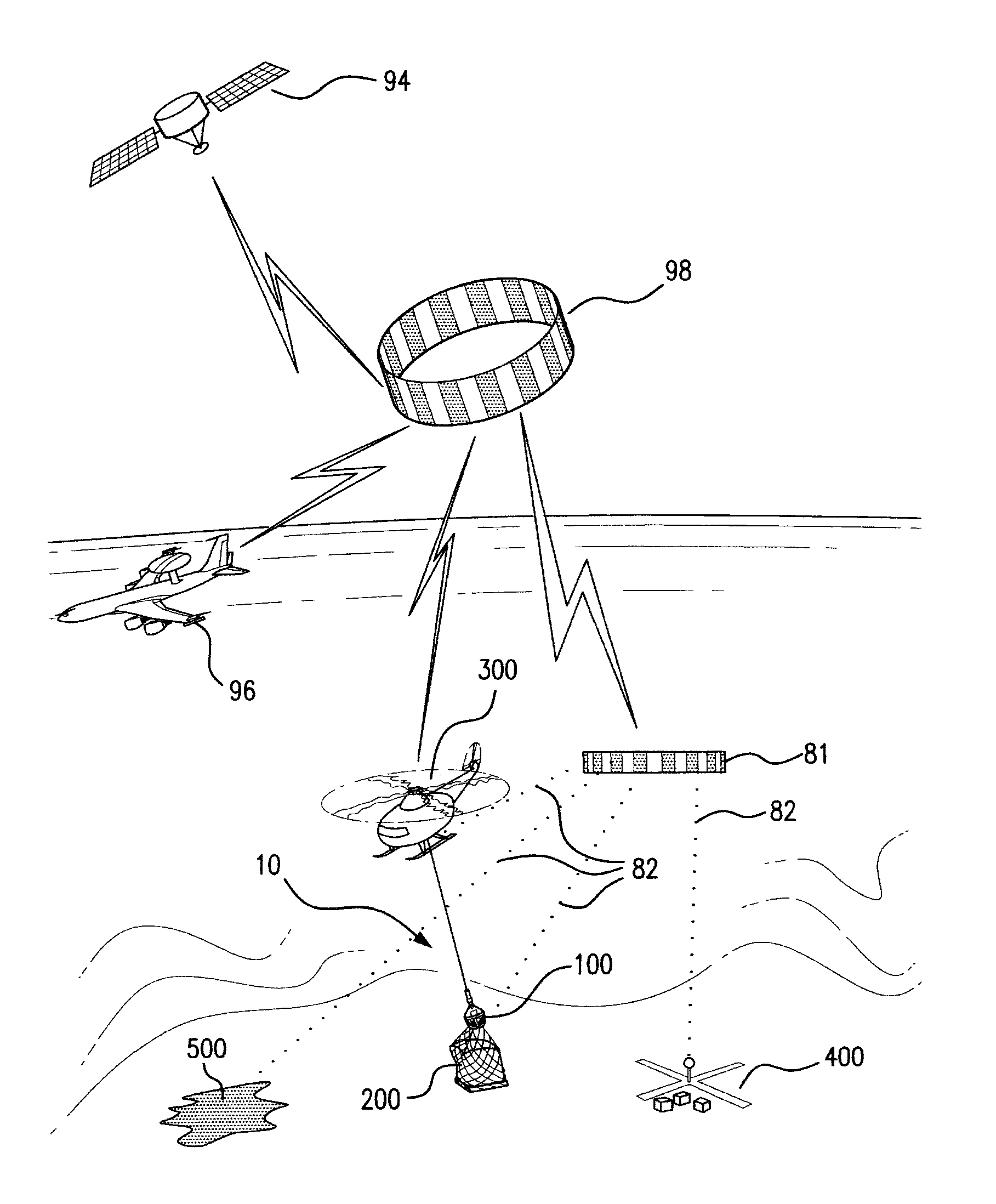 Helicopter sling-load stability control and release system
