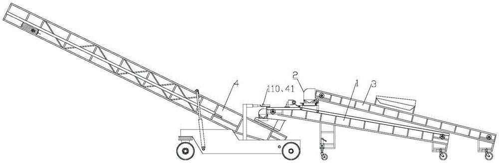 Hanging rack conveying device