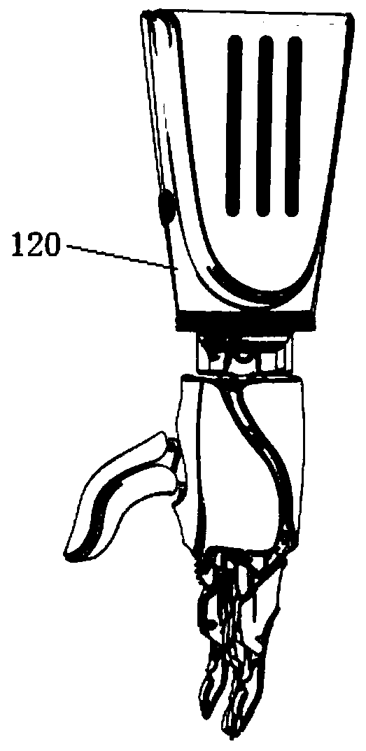 Electromechanical prosthetic arm for multitype of vocational and technical work and object sawing method thereof