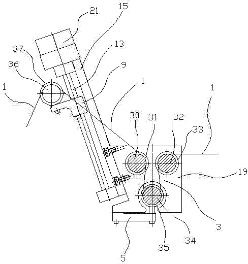 Linear cutting molybdenum wire tensile force automatic control system and tensile force control method