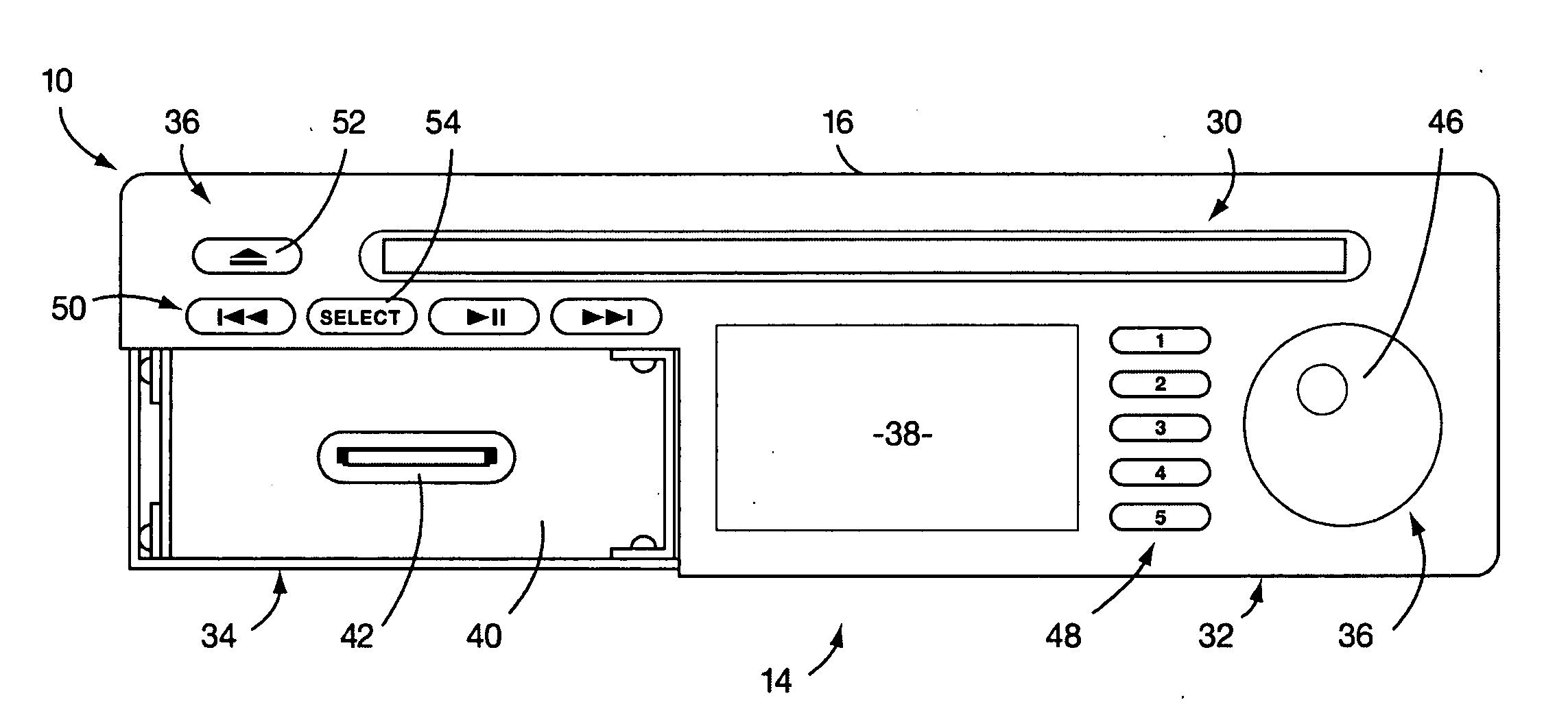 System for listening to playback of music files by a portable audio device while in a vehicle