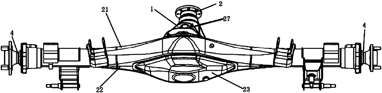 Automobile rear drive axle assembly