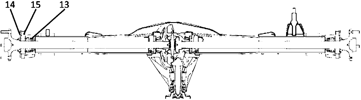Automobile rear drive axle assembly