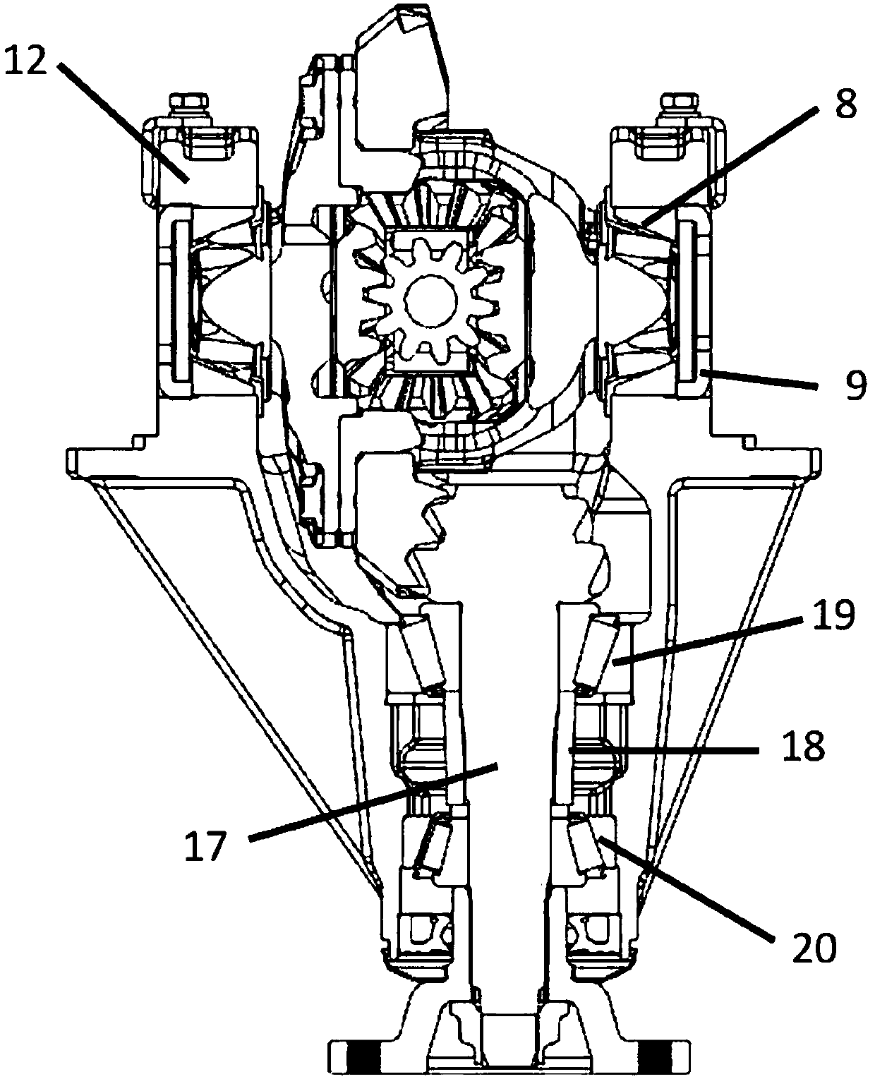 Automobile rear drive axle assembly