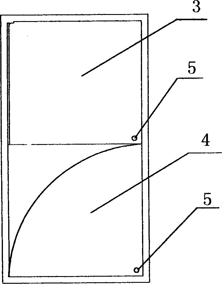 Vertical revolving door with baffle