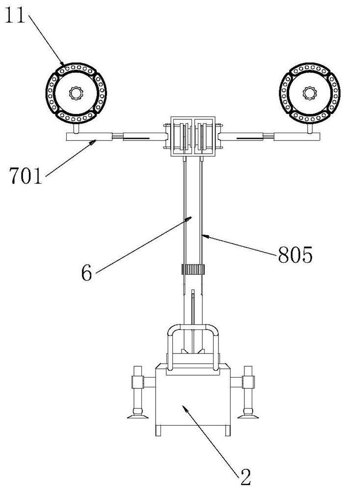 Movable lighting device for industrial and civil engineering