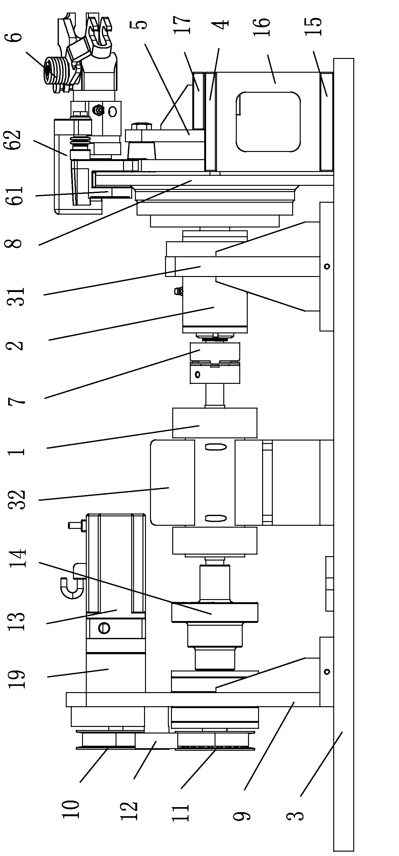 Device and method for testing disc brake dragging torque