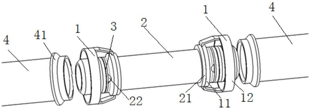 Pipeline connection structure