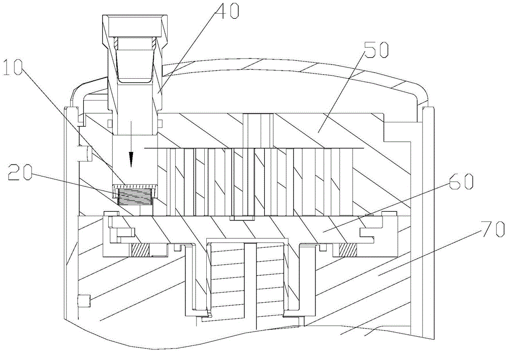 Anti-reverse structure for compressor and compressor