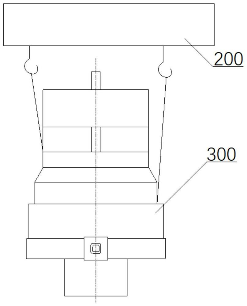 Gear box overturning auxiliary tool and gear box overturning method