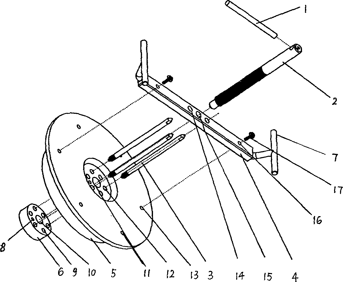 ISG electrical machine mounting jig of the engine